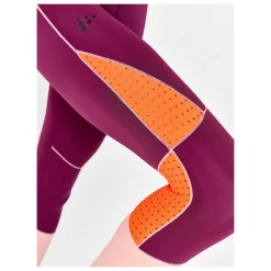 Collant De Trail Craft PRO Charge Blocked Tights W Burgundy-Bleikur -Location de vêtements d'extérieur. 069a1e231ae7292423686d07ab400798016489da E22CRAFTTB1215506 12