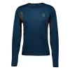 Tee-shirt De Trail Scott Trail Run L/S Men's Midnight Blue/Cooper Orange