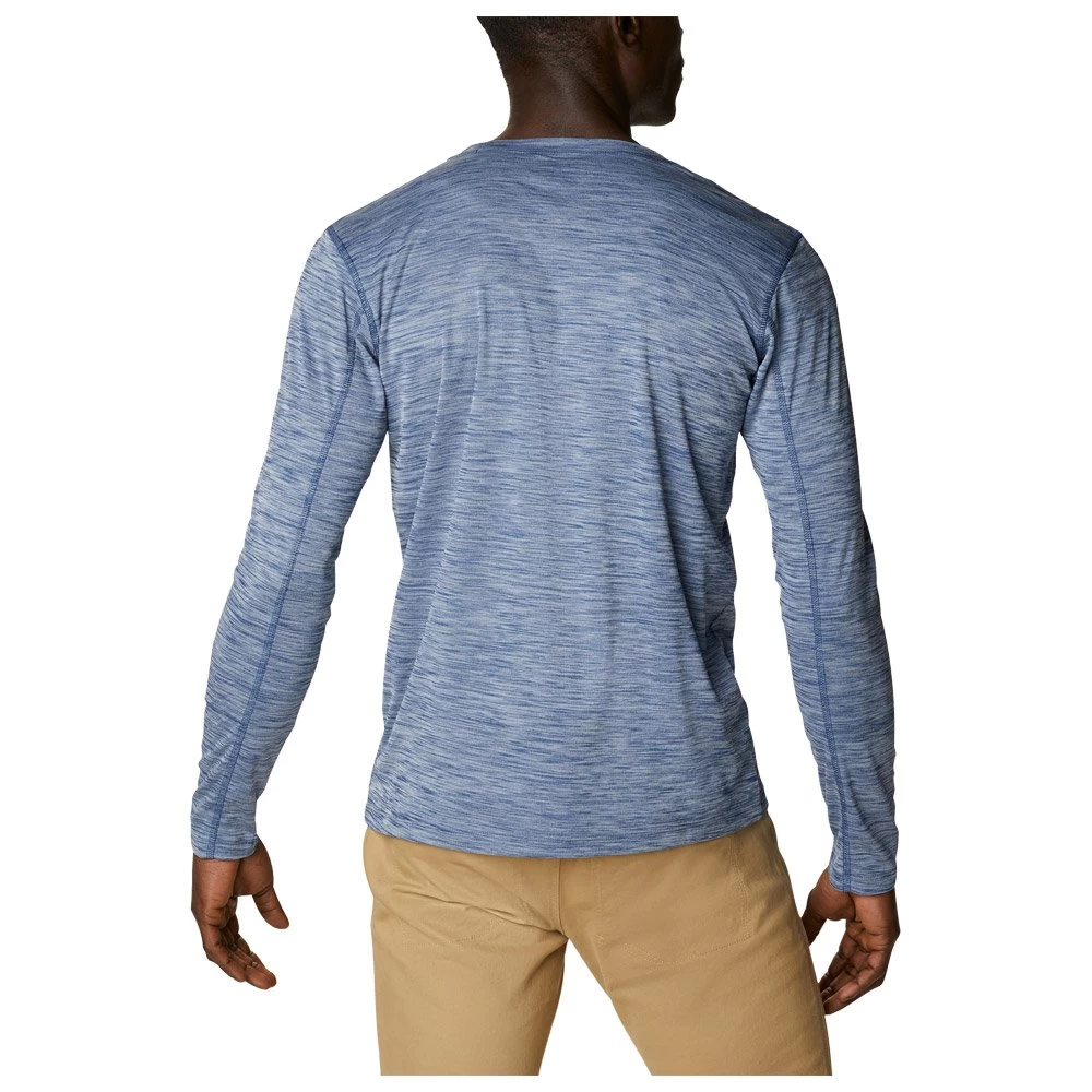 Tee-shirt De Rando Columbia M's Zero Rules LS Shirt Carbon Heather 4 Tee-shirt De Rando Columbia M's Zero Rules LS Shirt Carbon Heather – Image 4