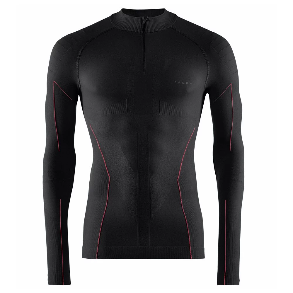 Sous-vêtement Techni. Nordique Falke Warm Zip Shirt Tight Fit Black Fuego 1 Sous-vêtement Techni. Nordique Falke Warm Zip Shirt Tight Fit Black Fuego