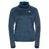 Veste De Trail Odlo Run Easy Warm Mid Layer Blue Wing Teal Melange