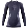 Sous-vêtement Technique Uyn W Evolutyon Shirt LS Charcoal Anthracite Aqua
