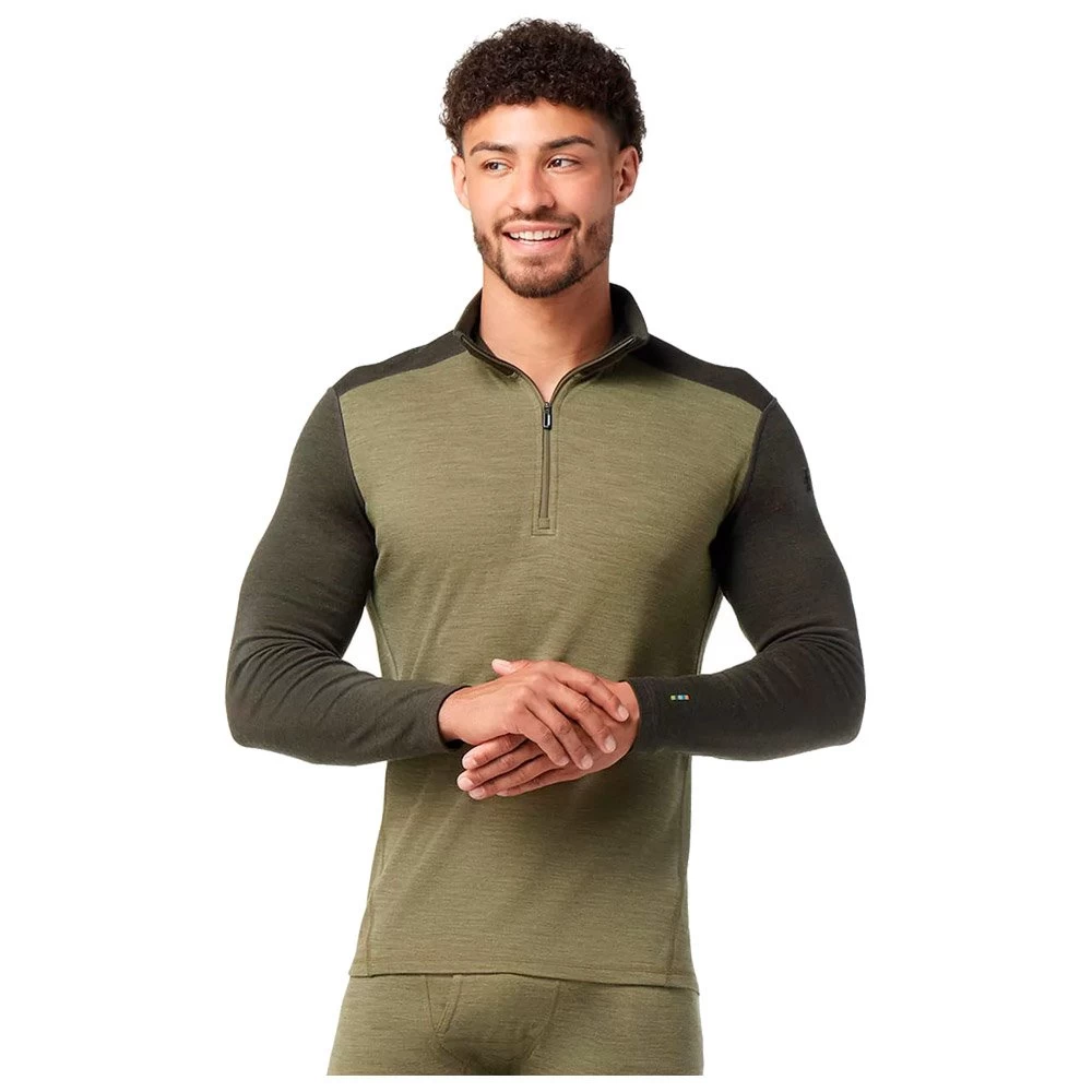 Sous-vêtement Technique Smartwool M's Classic Thermal Merino 250 1/4 Zip North Woods Heather 3 Sous-vêtement Technique Smartwool M's Classic Thermal Merino 250 1/4 Zip North Woods Heather – Image 3