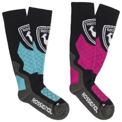 Chaussettes Rossignol Jr Termotech 2P Pink Fushia