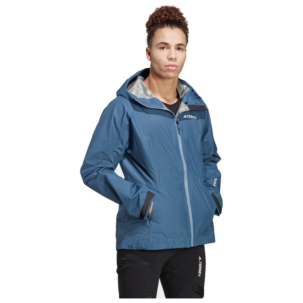 Veste De Rando Adidas Xperior Gore-Tex Paclite Wonder Steel 3 Veste De Rando Adidas Xperior Gore-Tex Paclite Wonder Steel – Image 3