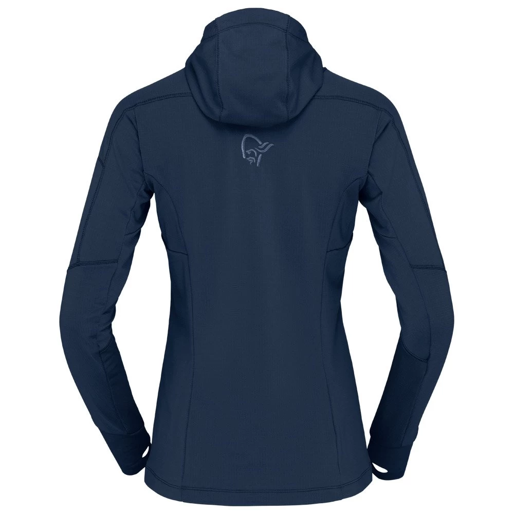 Polaire Norrona Falketind Power Grid Hood W's Indigo Night 2 Polaire Norrona Falketind Power Grid Hood W's Indigo Night – Image 2