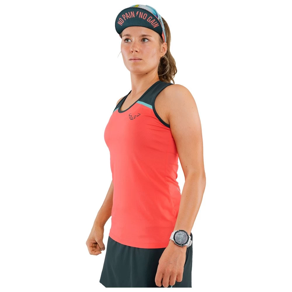 Tee-shirt De Trail Dynafit Alpine Pro W Tank Hot Coral 3 Tee-shirt De Trail Dynafit Alpine Pro W Tank Hot Coral – Image 3