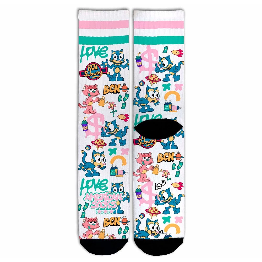 Chaussettes American Socks The Original Signature Copy Cat 3 Chaussettes American Socks The Original Signature Copy Cat – Image 3