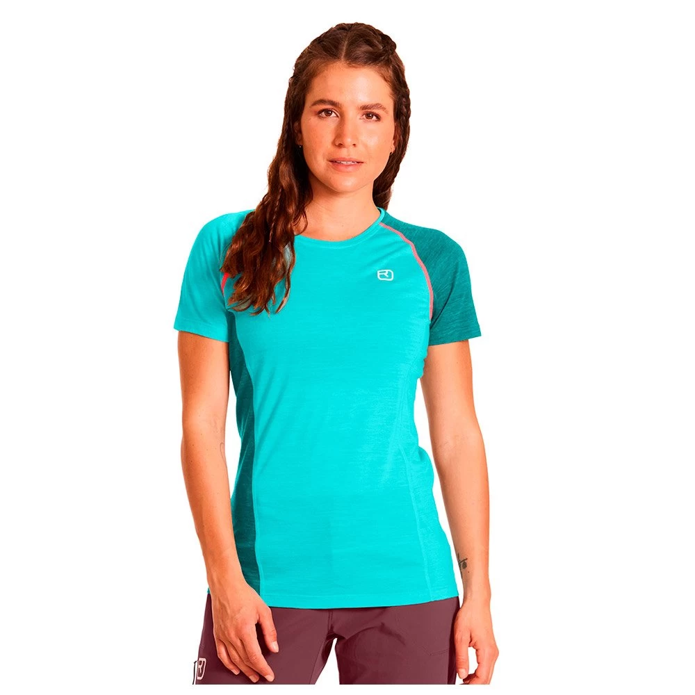 Tee-shirt De Rando Ortovox 120 Cool Tec Fast Upward Tshirt W Ice Waterfall Blend 3 Tee-shirt De Rando Ortovox 120 Cool Tec Fast Upward Tshirt W Ice Waterfall Blend – Image 3