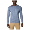Tee-shirt De Rando Columbia M's Zero Rules LS Shirt Carbon Heather