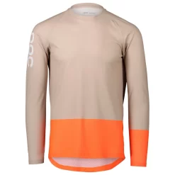 Maillot VTT Poc Mtb Pure Ls Jersey Lght Sandstone Beige Zink Orange
