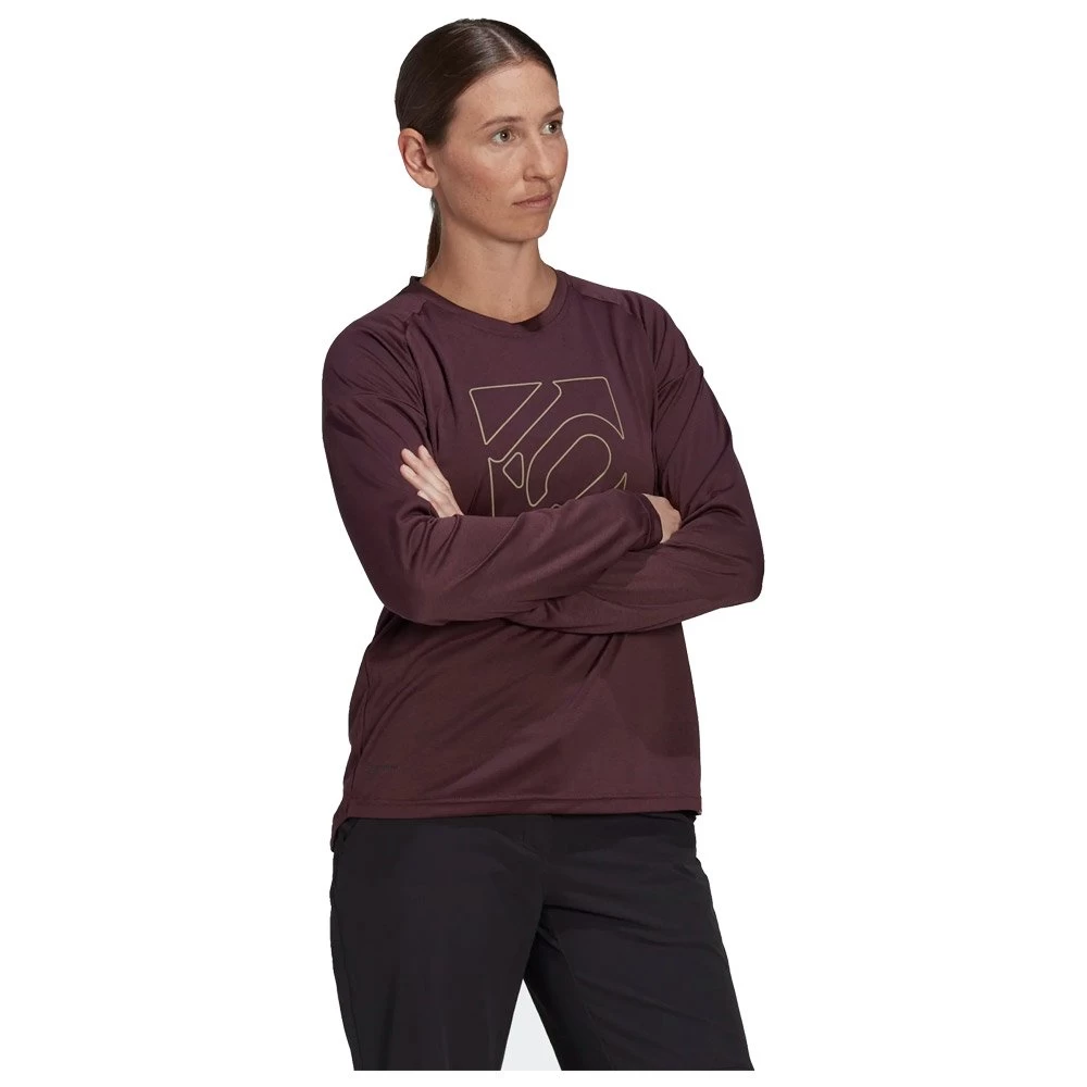 Maillot VTT Five Ten W 5.10 Ls Jersey Shadow Burgundy 4 Maillot VTT Five Ten W 5.10 Ls Jersey Shadow Burgundy – Image 4