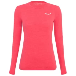 Sous-vêtement Technique Salewa Zebru Fresh Merino Responsive LS Tee W Calypso Coral