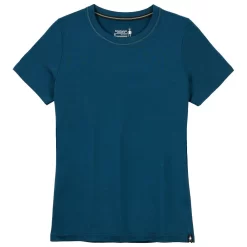 Tee-shirt De Rando Smartwool W's Merino Sport 150 S/S Slim Fit Twilight Blue