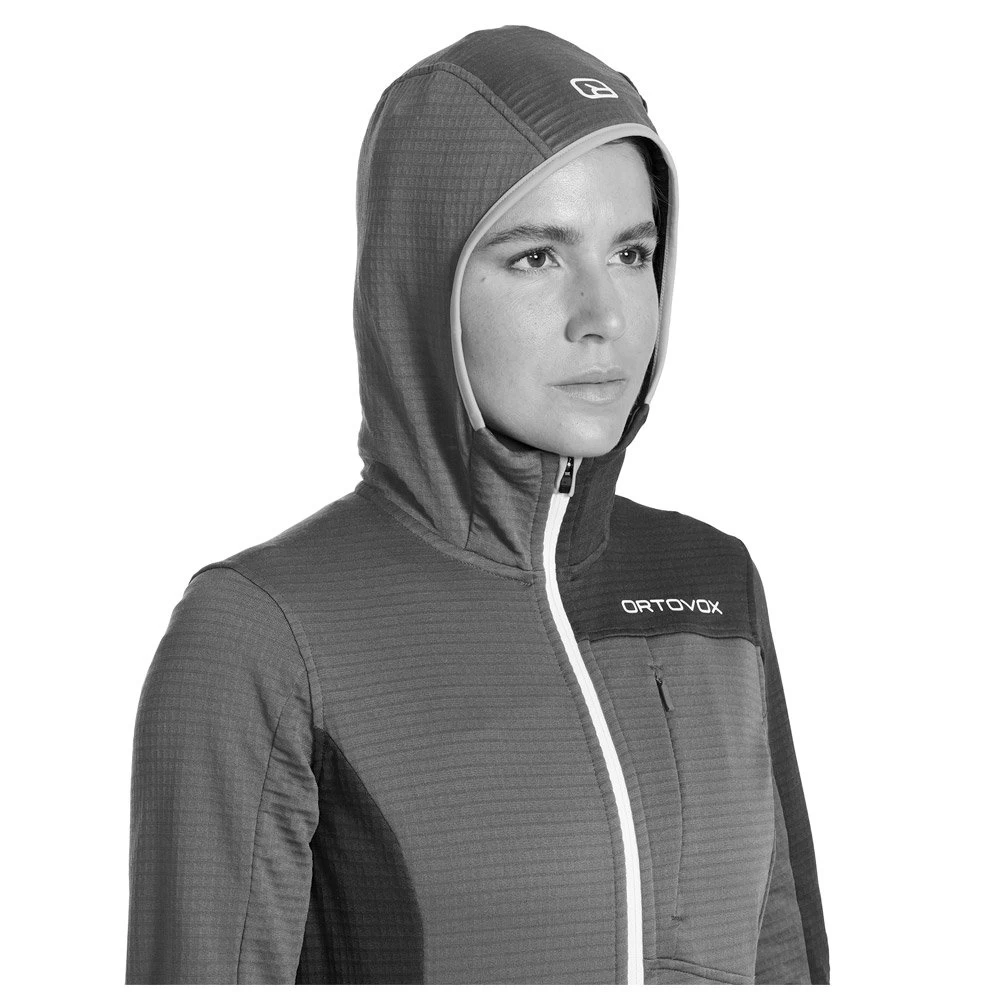 Polaire Ortovox Fleece Light Grid Hooded Jkt W Heritage Blue 4 Polaire Ortovox Fleece Light Grid Hooded Jkt W Heritage Blue – Image 4