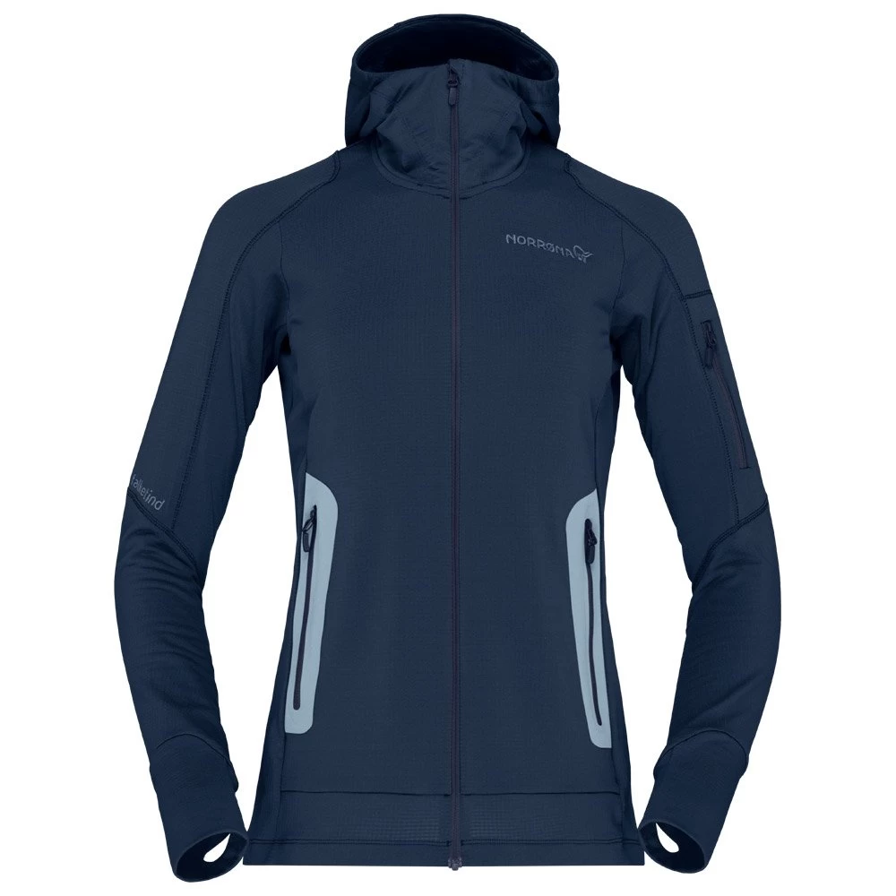 Polaire Norrona Falketind Power Grid Hood W's Indigo Night 1 Polaire Norrona Falketind Power Grid Hood W's Indigo Night