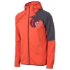 Polaire Ternua Rakker Hood Jkt M Orange Red/Whales Grey