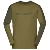 Sous-vêtement Technique Norrona Falketind Equaliser Merino Round Neck M's Olive Drab Olive Night