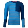 Sous-vêtement Technique Ortovox 185 Rock'n'wool Long Sleeve W Sky Blue