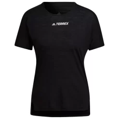 Tee-shirt De Trail Adidas Agravic Pro Wool Women Black