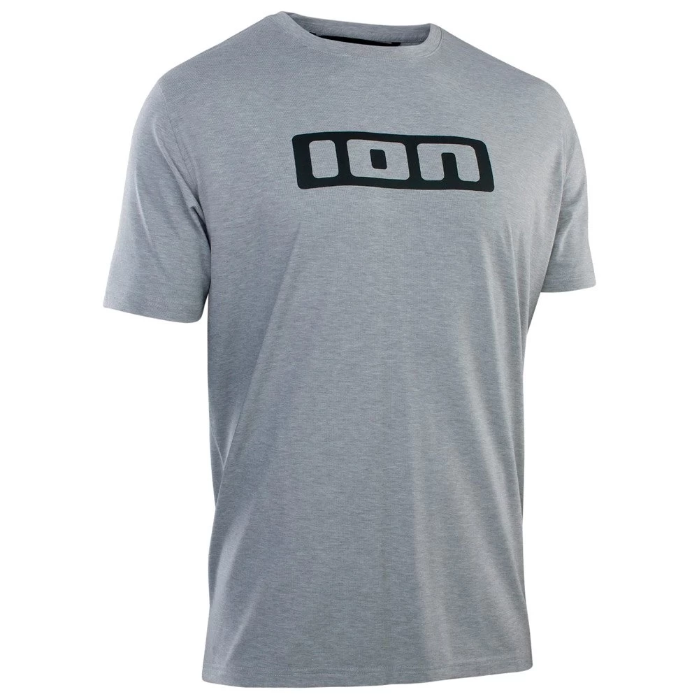 Maillot VTT Ion Logo SS DR Men Grey Melange 1 Maillot VTT Ion Logo SS DR Men Grey Melange
