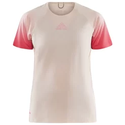 Tee-shirt De Trail Craft PRO Trail SS Tee W Ecru-Multi