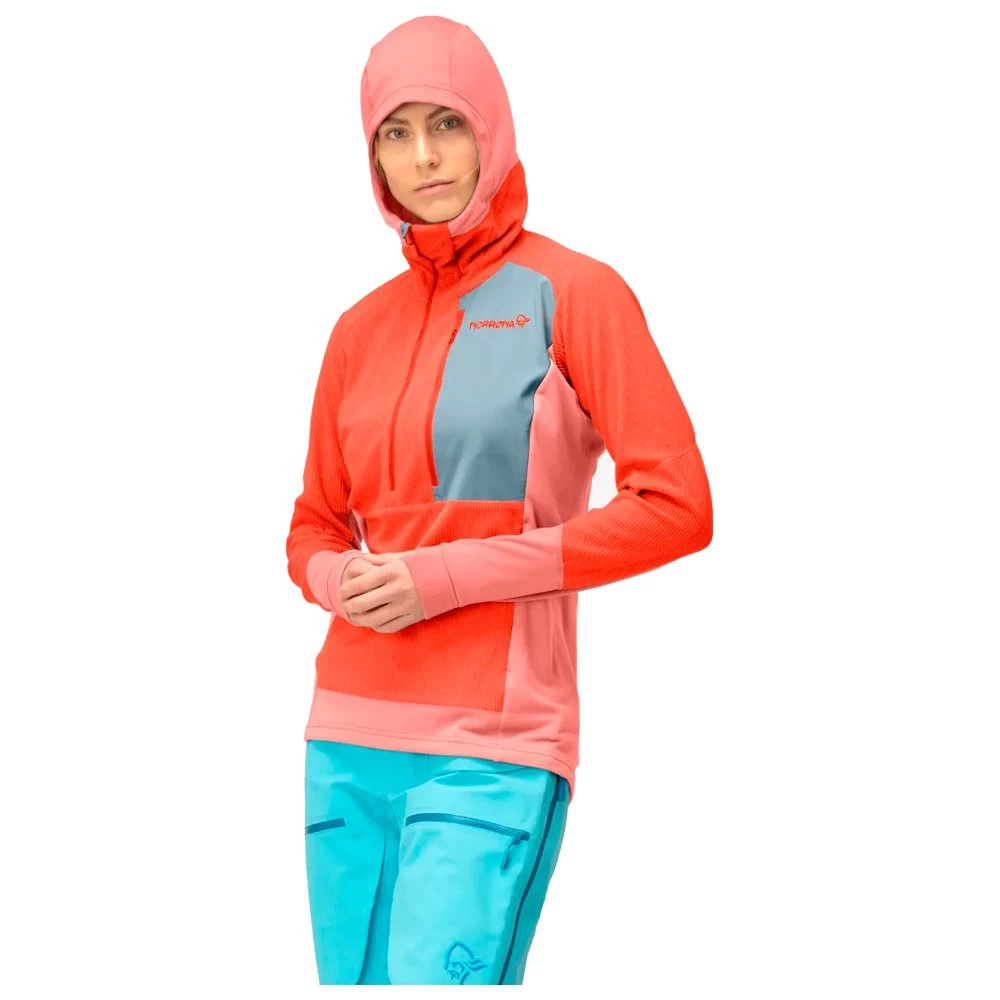 Polaire Norrona Lofoten Thermal Pro Hood W's Orange Alert Peach Amber 8 Polaire Norrona Lofoten Thermal Pro Hood W's Orange Alert Peach Amber – Image 8