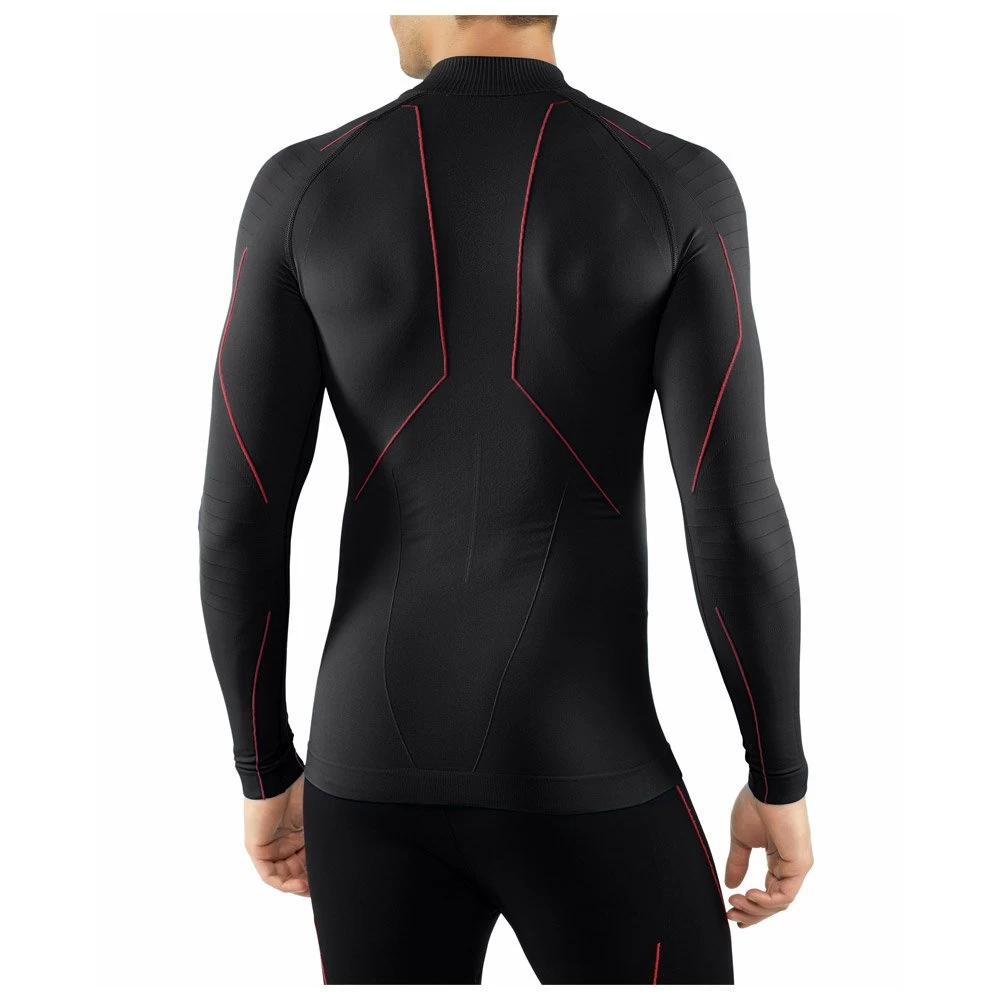 Sous-vêtement Techni. Nordique Falke Warm Zip Shirt Tight Fit Black Fuego 2 Sous-vêtement Techni. Nordique Falke Warm Zip Shirt Tight Fit Black Fuego – Image 2