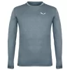 Tee-shirt De Rando Salewa Puez Melange Dry Longsleeves M Java Blue Melange