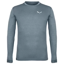 Tee-shirt De Rando Salewa Puez Melange Dry Longsleeves M Java Blue Melange