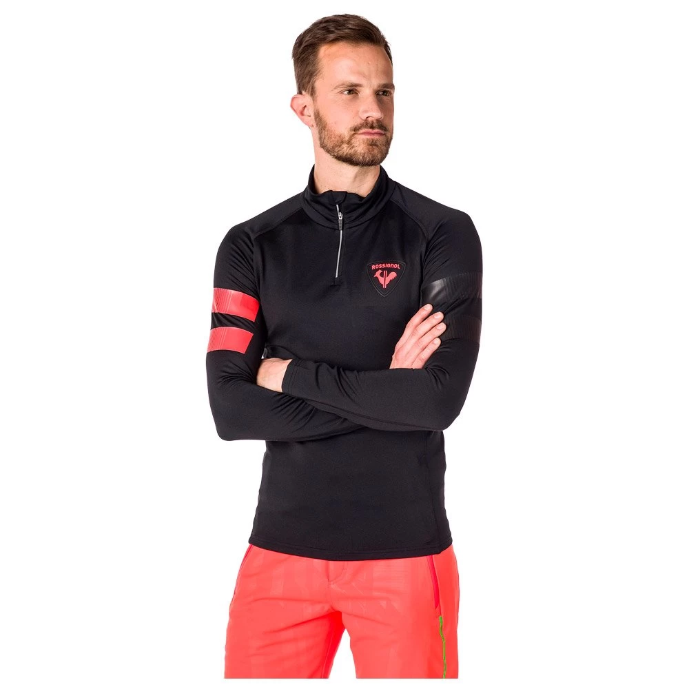 Sous-vêtement Technique Rossignol Classique Hero 1/2 Zip Black 3 Sous-vêtement Technique Rossignol Classique Hero 1/2 Zip Black – Image 3