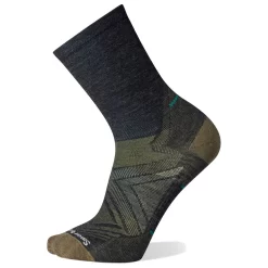 Chaussettes Smartwool M's Run Zero Cushion Mid Crew Charbon