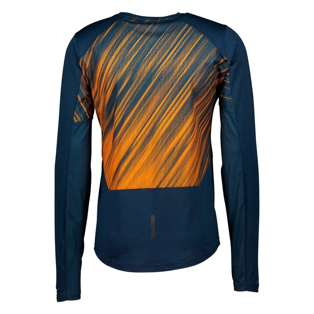 Tee-shirt De Trail Scott Trail Run L/S Men's Midnight Blue/Cooper Orange 2 Tee-shirt De Trail Scott Trail Run L/S Men's Midnight Blue/Cooper Orange – Image 2