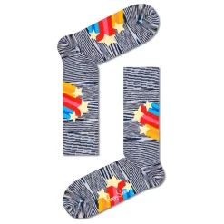 Chaussettes Happy Socks Shooting Stars Noir Blanc