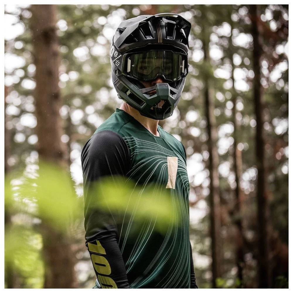 100% Maillot VTT 100 % R-Core-X Limited Edition Forest Green Black 4 100% Maillot VTT 100 % R-Core-X Limited Edition Forest Green Black – Image 4