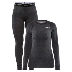 Sous-vêtement Technique Craft CORE Wool Merino Set W Black Melange