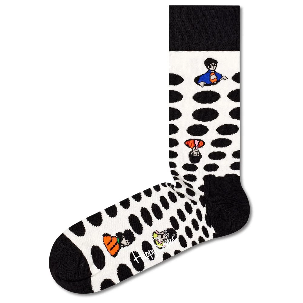 Chaussettes Happy Socks Beatles Silhouettes Noir Blanc 2 Chaussettes Happy Socks Beatles Silhouettes Noir Blanc – Image 2