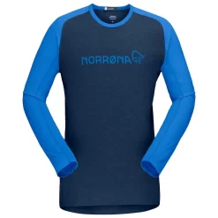 Maillot VTT Norrona Fjørå Equaliser Lightweight LS Olympian Blue Indigo Night