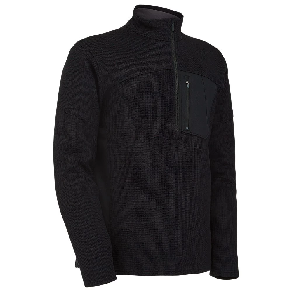 Polaire Spyder Bandit Half Zip Black 1 Polaire Spyder Bandit Half Zip Black