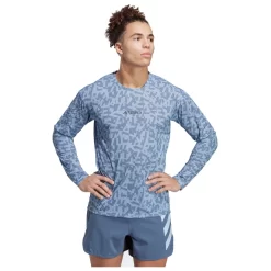 Tee-shirt De Trail Adidas Agravic Longsleeve Trail GFX Blue Dawn Wonder Steel -Location de vêtements d'extérieur. 6266cf9ffbf3d7202b7e830d09b715e21e78a30a E23ADIDTTH3371041 4