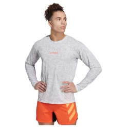 Tee-shirt De Trail Adidas Agravic Longsleeve Trail GFX White Grey Two -Location de vêtements d'extérieur. 62ddab44f9432894b9b67ce525b88691e051764b E23ADIDTTH3371040 4