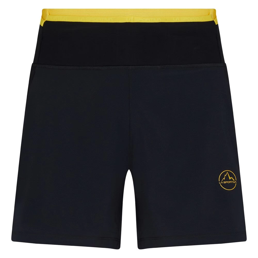 Short De Trail La Sportiva Ultra Distance Short 7"" M Black Yellow 1 Short De Trail La Sportiva Ultra Distance Short 7"" M Black Yellow