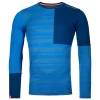Sous-vêtement Technique Ortovox 185 Rock'n'wool Long Sleeve M Just Blue