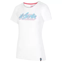 Tee-shirt D’escalade La Sportiva Retro T-Shirt W White Malibu Blue