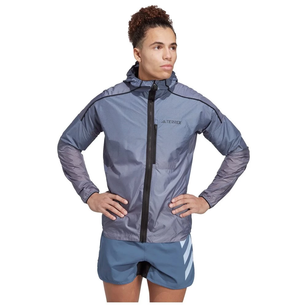 Veste De Trail Adidas Agravic Windweave Windbreaker OG Wonder Steel 4 Veste De Trail Adidas Agravic Windweave Windbreaker OG Wonder Steel – Image 4