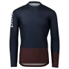 Maillot VTT Poc MTB Pure LS Jersey Turmaline Navy Axinite Brown
