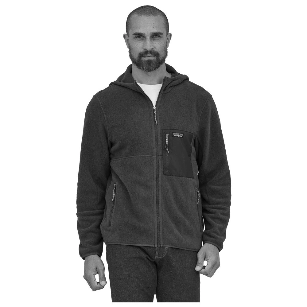 Polaire Patagonia M's Microdini Hoody Tidepool Blue Oar Tan 3 Polaire Patagonia M's Microdini Hoody Tidepool Blue Oar Tan – Image 3