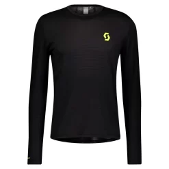 Tee-shirt De Trail Scott RC Run L/S Men's Black/Yellow