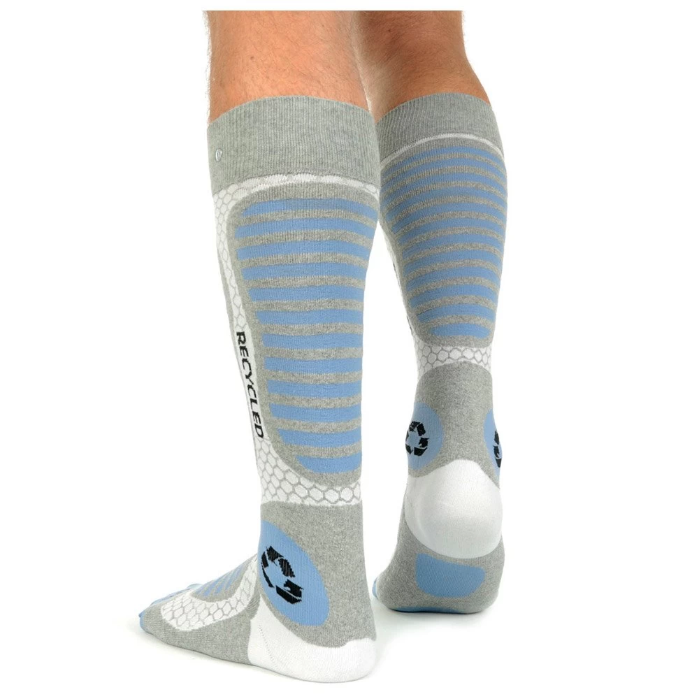 Chaussettes La Chaussette De France Ski-Recycled Blanc Bleu 3 Chaussettes La Chaussette De France Ski-Recycled Blanc Bleu – Image 3