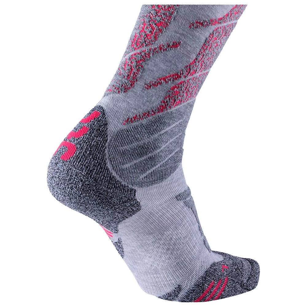 Chaussettes Uyn All Mountain Lady Light Grey Melange Coral 2 Chaussettes Uyn All Mountain Lady Light Grey Melange Coral – Image 2